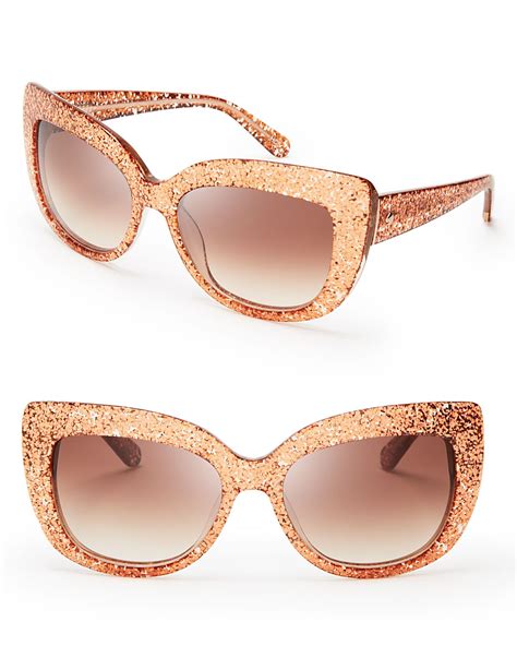 kate spade cat eye sunglasses with flower